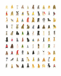 100 HIDEOUS HOUNDS | Giclee Art Print
