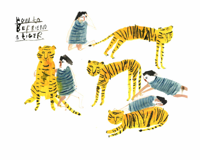 How to Befriend a Tiger | Giclee Art Print