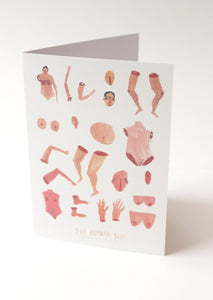 The Human Body - Quirky, funny and rude greetings / christmas /birthday / valentines day card