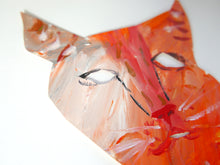 Red Cat Cutout Painting