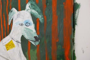 Nervous Dog Please Give Space. A Diptych.