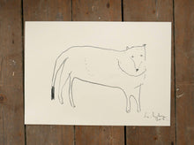 WOLF | Original Charcoal Drawing | Faye Moorhouse