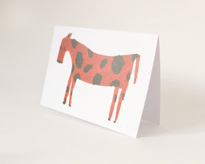 Red Horse - Quirky, funny childrens greetings card